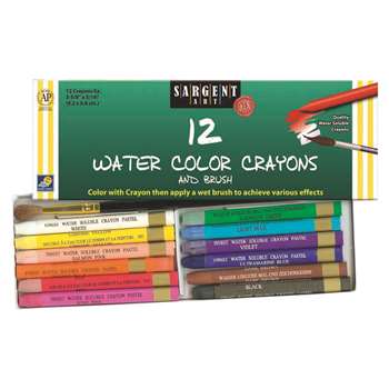 12 Ct Watercolor Crayon By Sargent Art