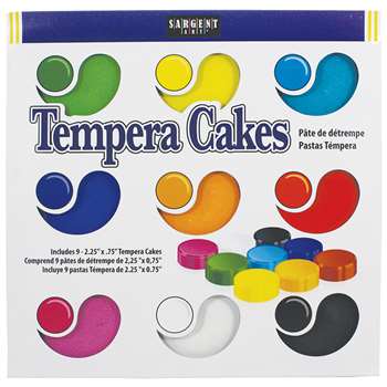 9Ct Asst Sargent Art Tempera Cakes By Sargent Art