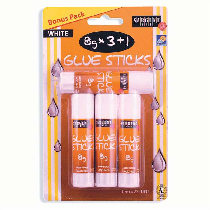 8 Gram White Glue Stick Pack, SAR221411