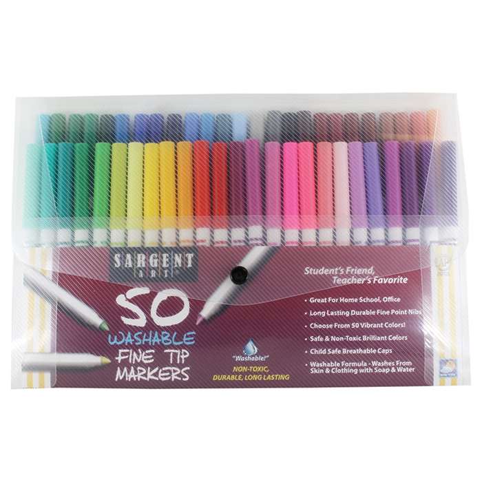 Sargent Washable Markers 50Ct, SAR221581