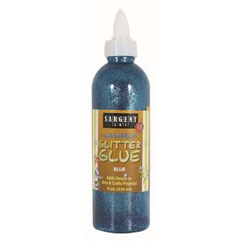 8Oz Glitter Glue - Blue By Sargent Art