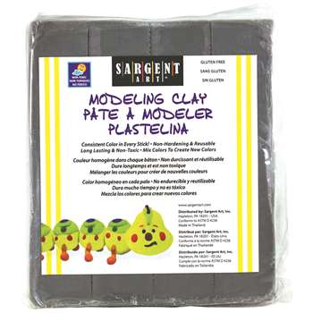 Shop Modeling Clay Plastic Gray 1 Lb Box - Sar224084 By Sargent Art