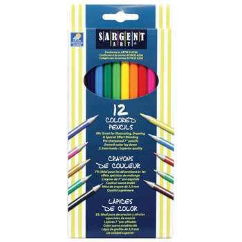 Sargent Art Colored Pencils 12/Set By Sargent Art