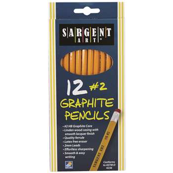 12Ct Hb Graphite Pencils Unsharpened By Sargent Art