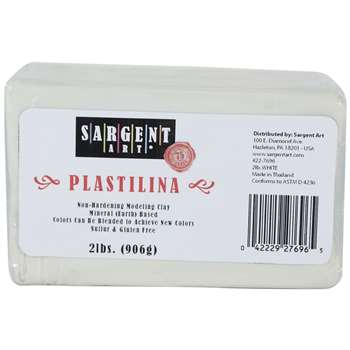 Sargent Art Plastilina 2lbs White, SAR227696