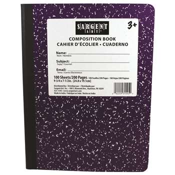 Purple Composition Book 100 Sheets, SAR231545