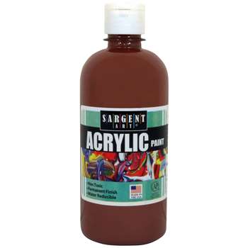 16Oz Acrylic Paint - Brown By Sargent Art