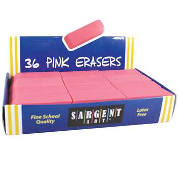36Ct Large Pink Eraser Pack, SAR361012