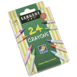 Sargent Art Crayons 24 Count Tuck Box By Sargent Art