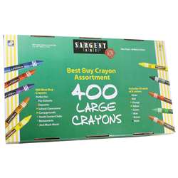 Sargent Art Best Buy Crayon Asst Lg Size 400 Ct By Sargent Art