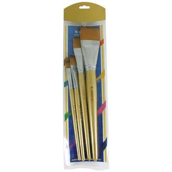 4Ct Jumbo Flat Taklon Brushes, SAR563015