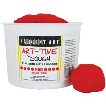 3Lb Art Time Dough - Red By Sargent Art