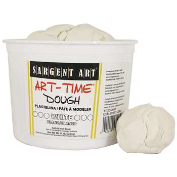 3Lb Art Time Dough - White By Sargent Art