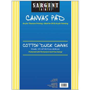 Sargent Art Canvas Pad 18x24, SAR904003