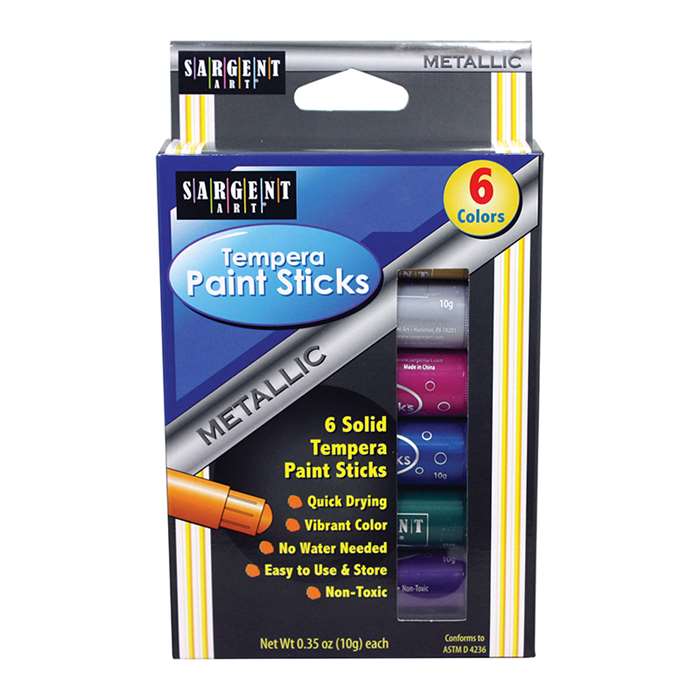 Tempera Stick Metallic 6 Ct, SAR932103