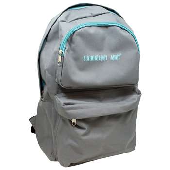 Economy Backpack Gray/Teal Zipper, SAR985022