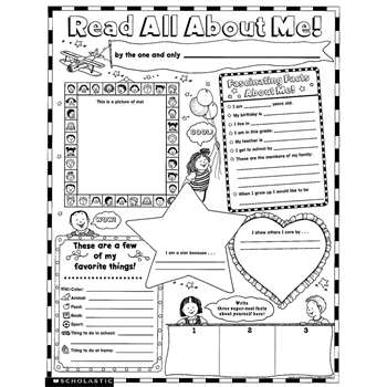 Instant Personal Poster Sets Read All About Me By Scholastic Books Trade