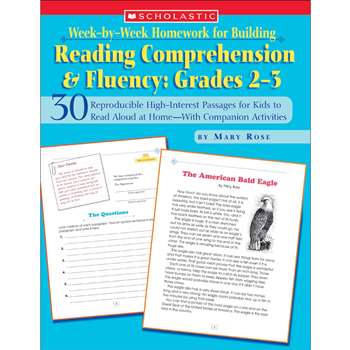 Week-By-Week Homework For Building Reading Comprehension & Fluency Gr By Scholastic Books Trade