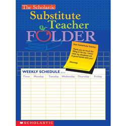 Substitute Teacher Folder By Scholastic Books Trade