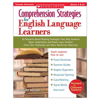 Comprehension Strategies For English Language Learners By Scholastic Books Trade