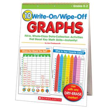 10 Write On Wipe Off Graphs Flip Chart By Scholastic Books Trade