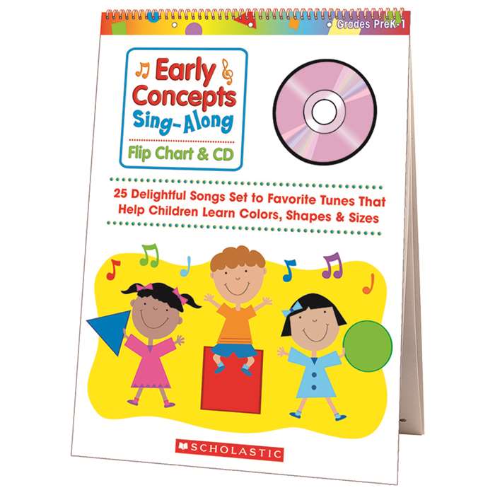 Early Concepts Singalong Flip Chart & Cd By Scholastic Books Trade