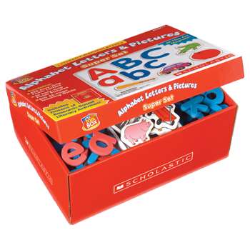 Little Red Tool Box Alphabet Letters & Pictures Super Set By Scholastic Books Trade