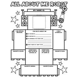 All About Me Robot Graphic Organizer Posters By Scholastic Books Trade