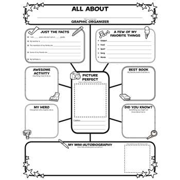 All About Me Web Graphic Organizer Posters By Scholastic Books Trade