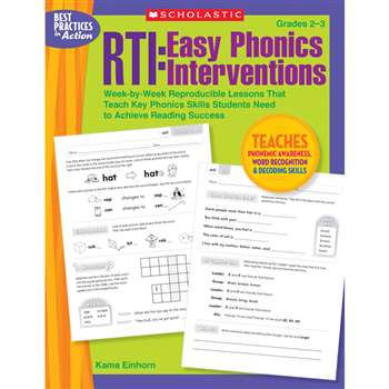 Rti Easy Phonics Interventions By Scholastic Books Trade