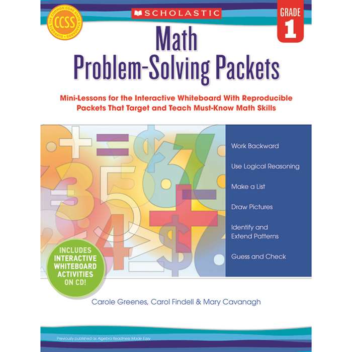 Math Problem Solving Packets Gr 1 By Scholastic Books Trade