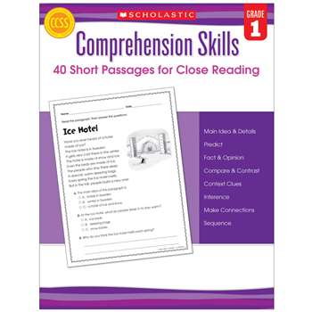 Comprehension Skills Gr 1 40 Short Passages For Close Reading By Scholastic Books Trade