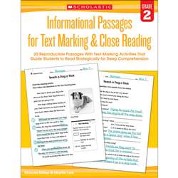 Gr 2 Informational Passages For Text Marking & Clo, SC-579378