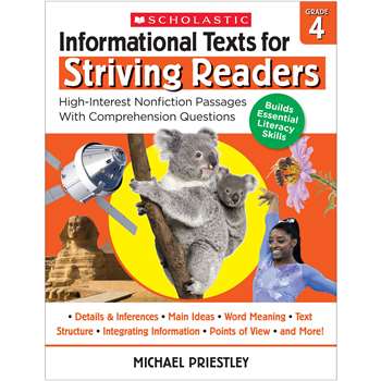 Info Texts For Strivng Readers Gr 4, SC-708298