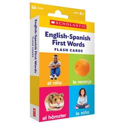 Flash Cards English-Spanish First Words, SC-714845