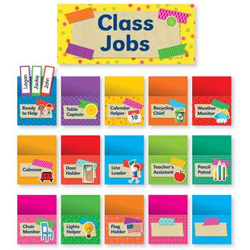 Tape It Up Class Jobs Bulletin Board Set, SC-812782