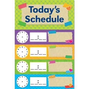 Tape It Up Schedule Mini Bulletin Board Set, SC-812783