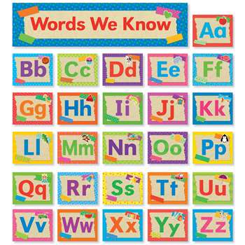 Tape It Up Alphabet Mini Bulletin Board Set, SC-812786