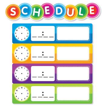 Color Your Clssrm Schedule Mini Bulletin Board Set, SC-812788