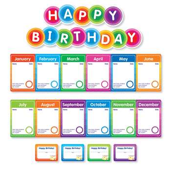 Color Your Classroom Birthdays Mini Bulletin Board, SC-812790