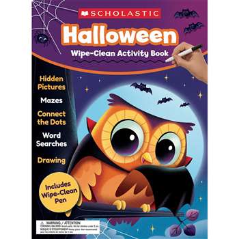 Halloween Wipe-Clean Activity Book, SC-830537