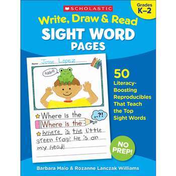 Write Draw & Read Sight Word Pages, SC-830629