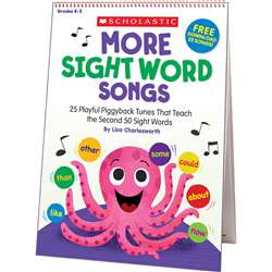 More Sight Word Songs Flip Chart, SC-831710