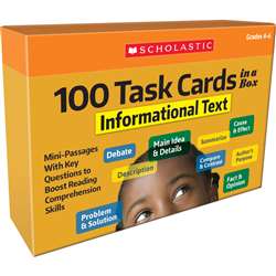 100 Task Cards Informational Text &quot; A Box, SC-855264