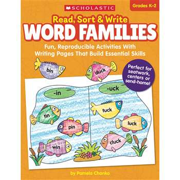 Read Sort & Write Word Families, SC-860650