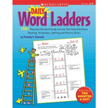 Daily Word Ladders: Grade 1-2 By Scholastic Books Trade