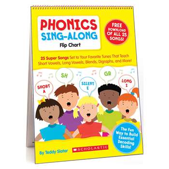Phonics Sing-Along Flip Chart & Cd Gr K-2 By Scholastic Books Trade