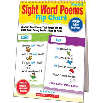 Sight Word Poems Flip Chart, SC-9780545115940