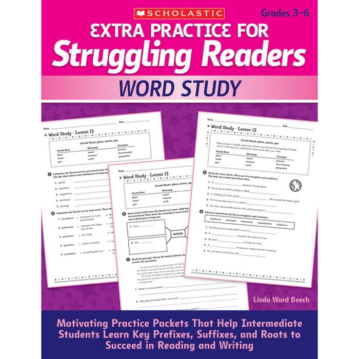 Extra Practice For Struggling Readers Word Study By Scholastic Books Trade