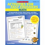 Activities For Fast Finishers Math By Scholastic Books Trade